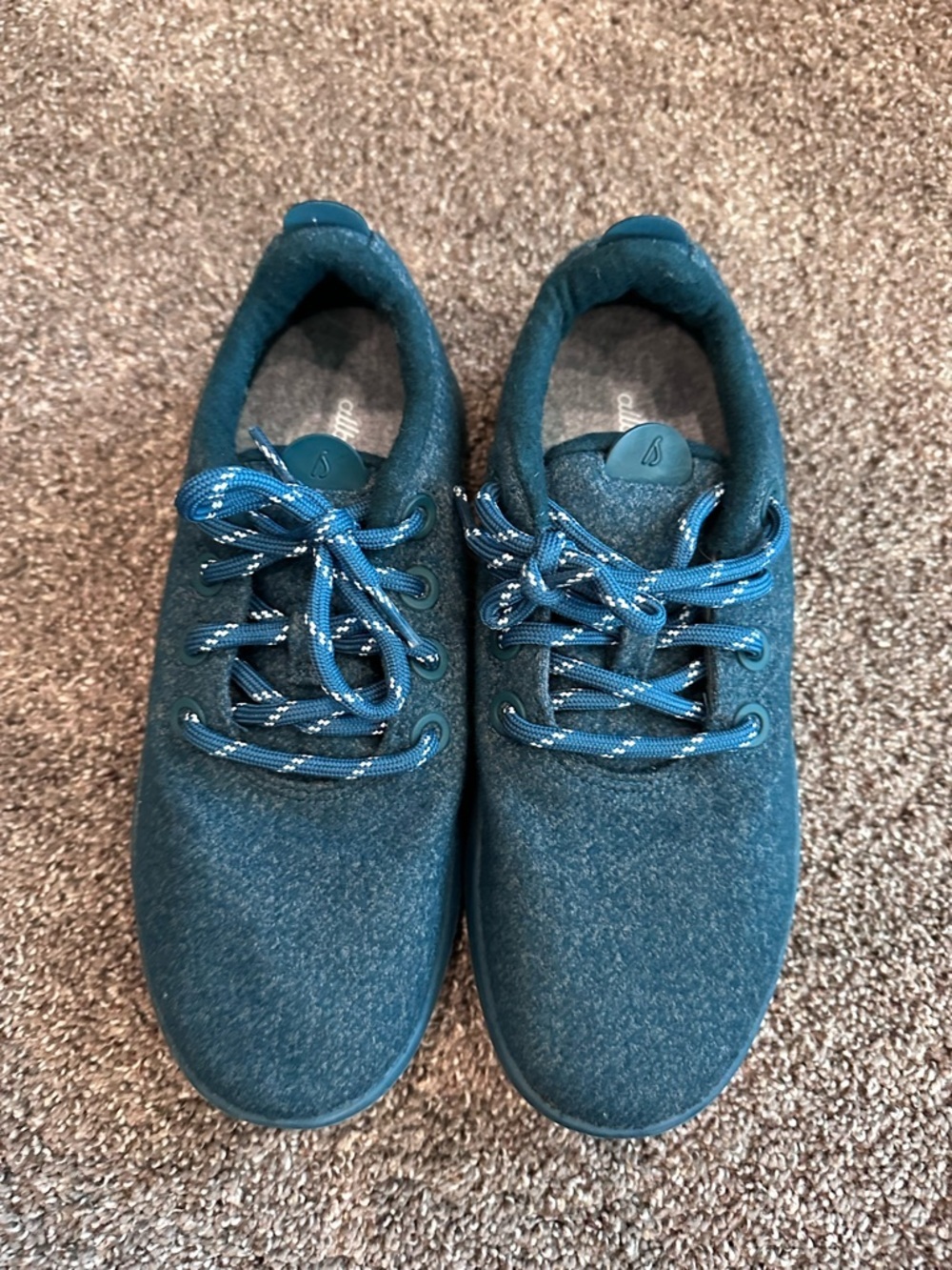 NWOB Allbirds Women's Wool Runners in Tuke Teal - Cozy & Sustainable Size 9 - Picture 3 of 7